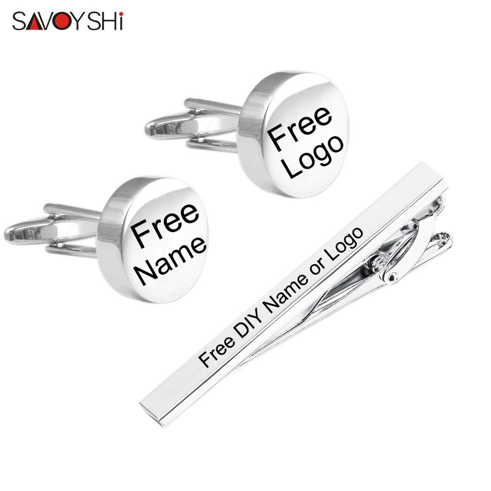 Tie Bar Set Gift - Savoyshi conjunto de abotoaduras com nome