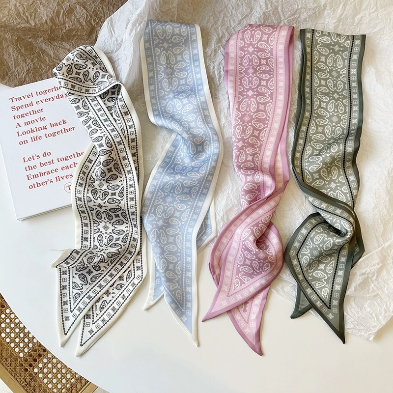 Ascot Neck Scarf - Conjunto série lenço de cetim de