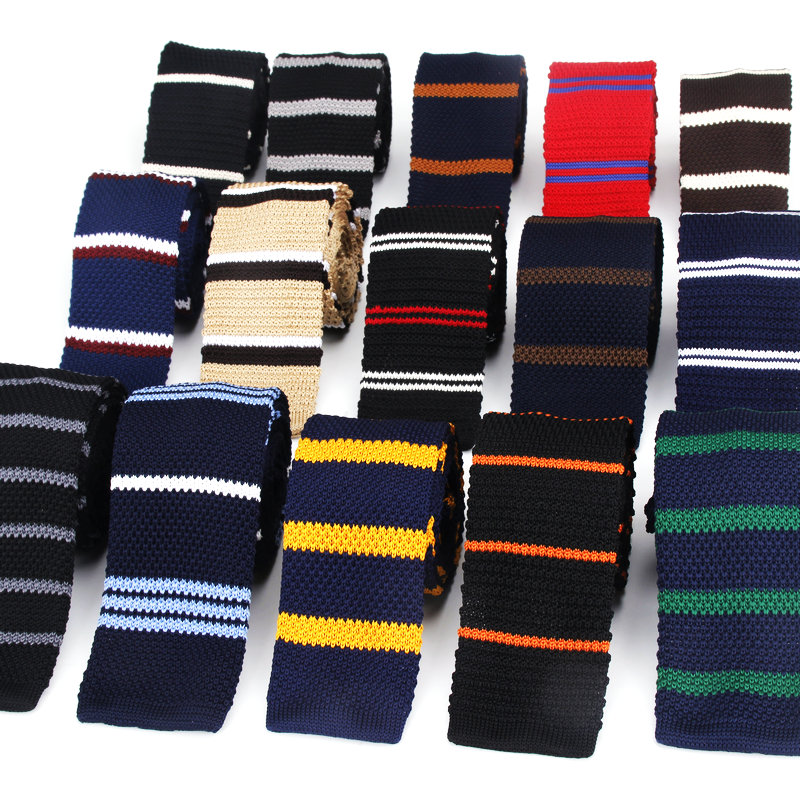 Skinny Tie Men - Gravata de tecido liso masculina, ternos