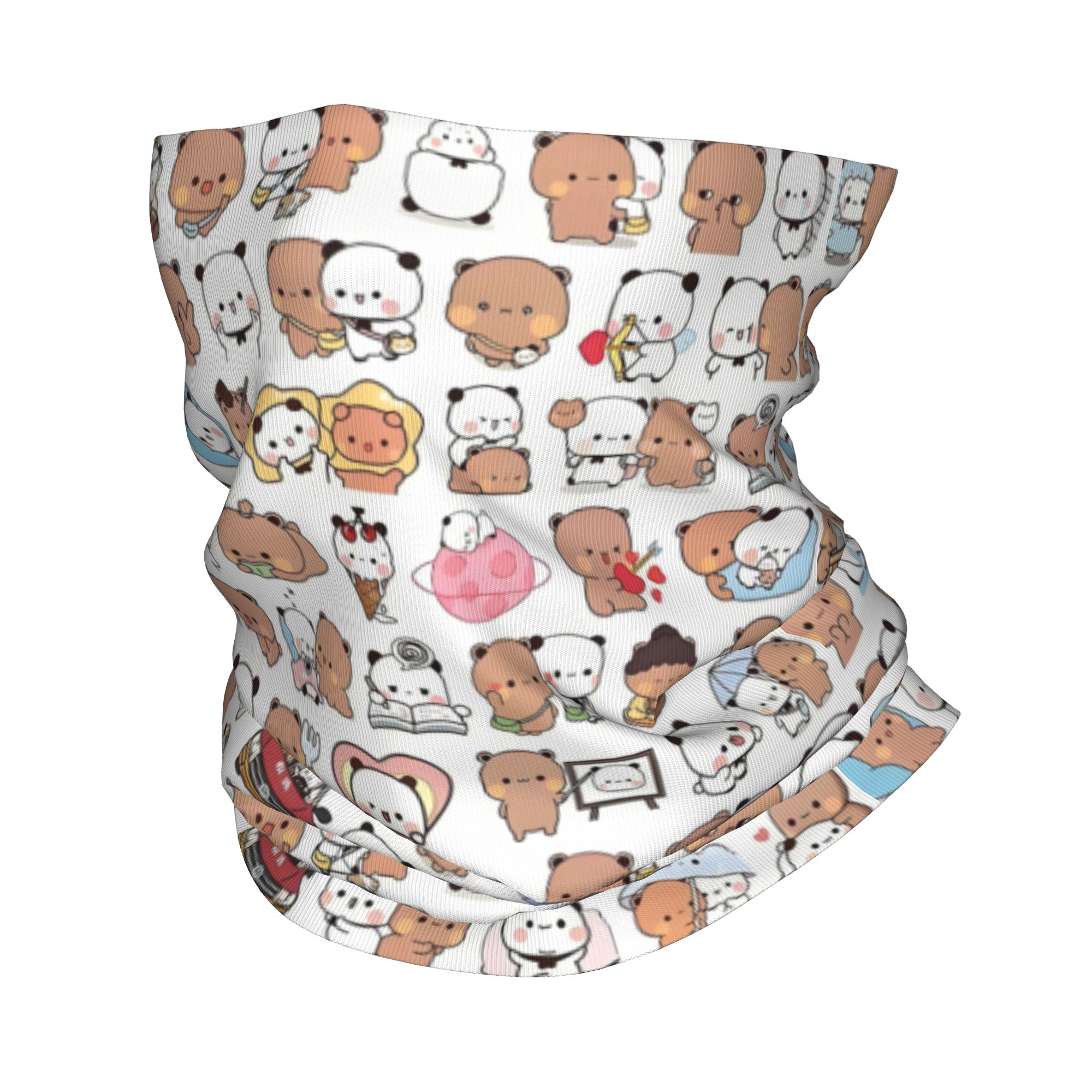 Neck Warmer Tube - Urso personalizado dos desenhos animados pêssego