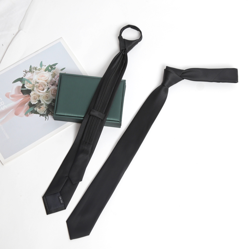 Skinny Tie Men - Gravata com zíper feita à mão,