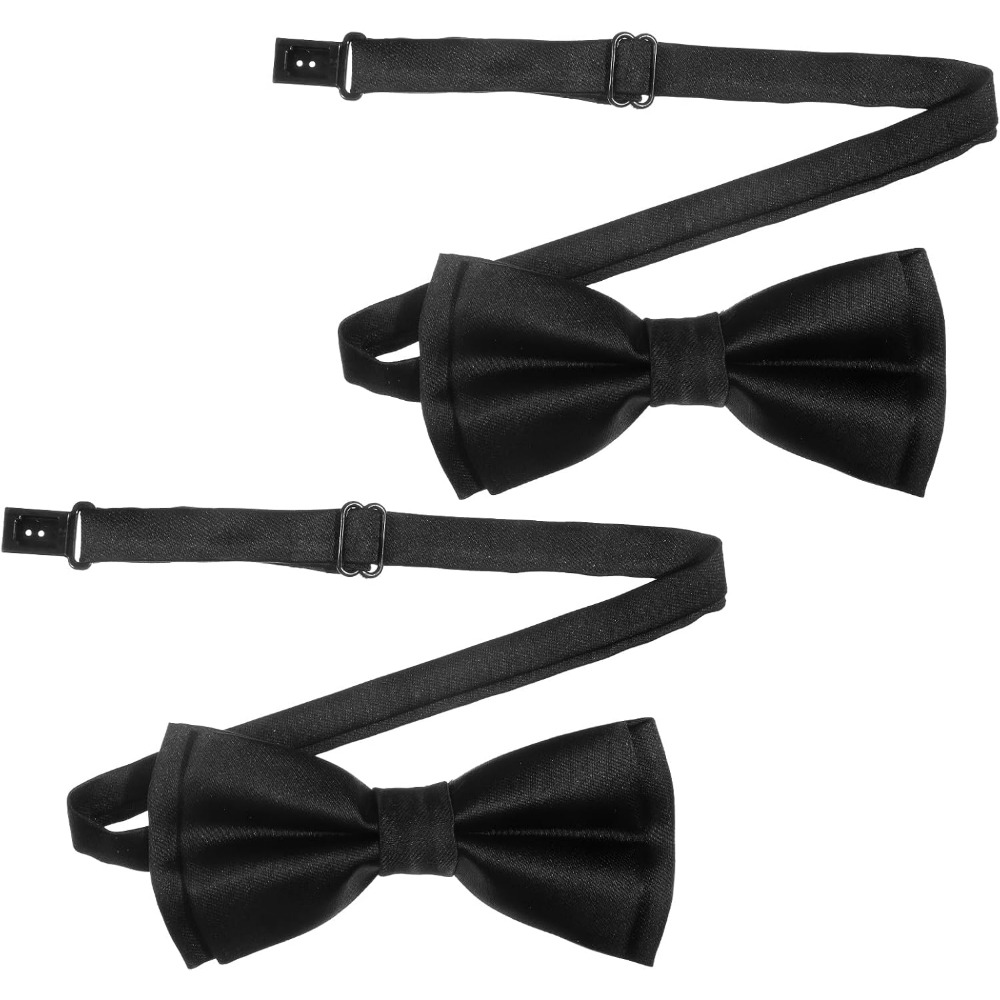 Bow Tie Pre Tied - Gravatas Borboleta Masculinas, Pacote com 2