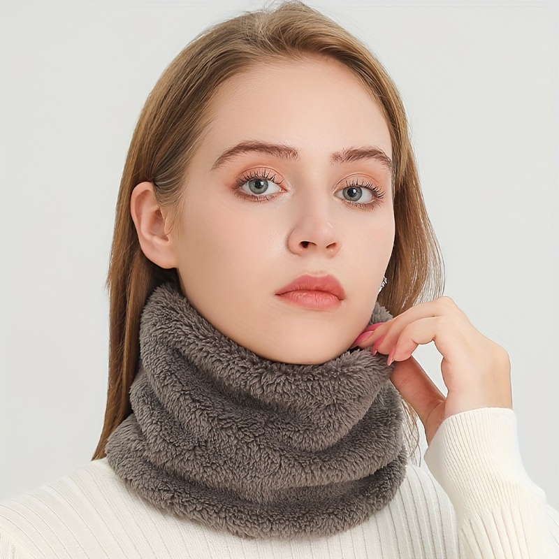 Infinity Scarf Knit - À prova de vento de pelúcia