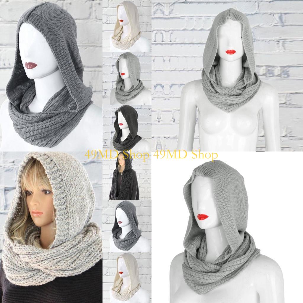 Infinity Scarf Knit - 49MD Pulôver malha para cachecol infinito