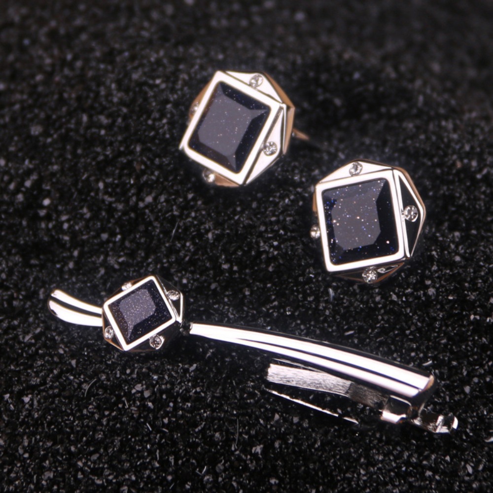 Tie Bar Set Gift - Conjunto de Prendedor de Gravata e