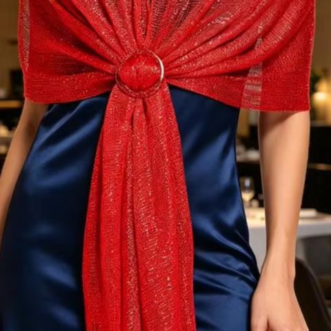 Stole Wedding Shawl - Estola Feminina para Madrinhas, Xale Cintilante