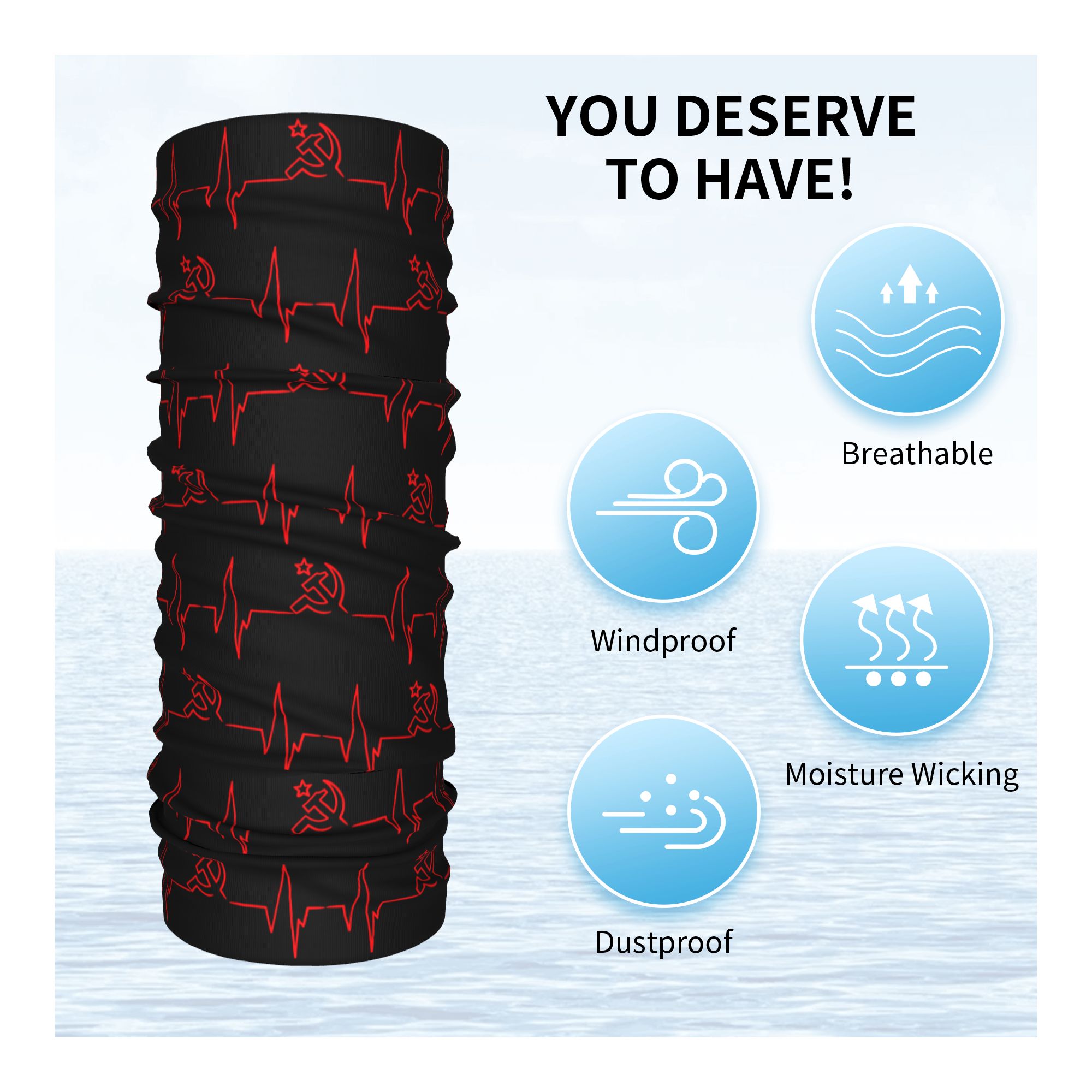 Personalizado batimento cardía - Neck Warmer Tube avaliação e preço