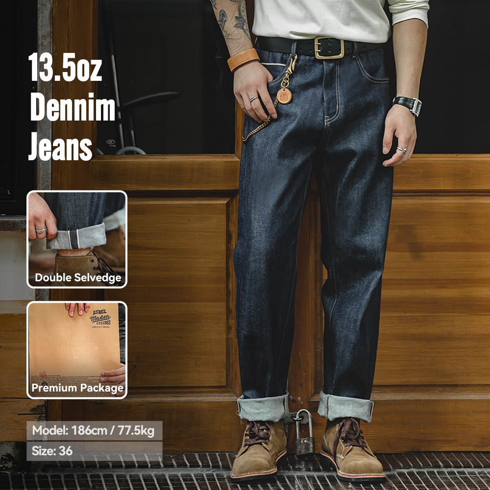 Maden vintage 13.5oz ourela pe - Levis Jeans 501 avaliação e preço