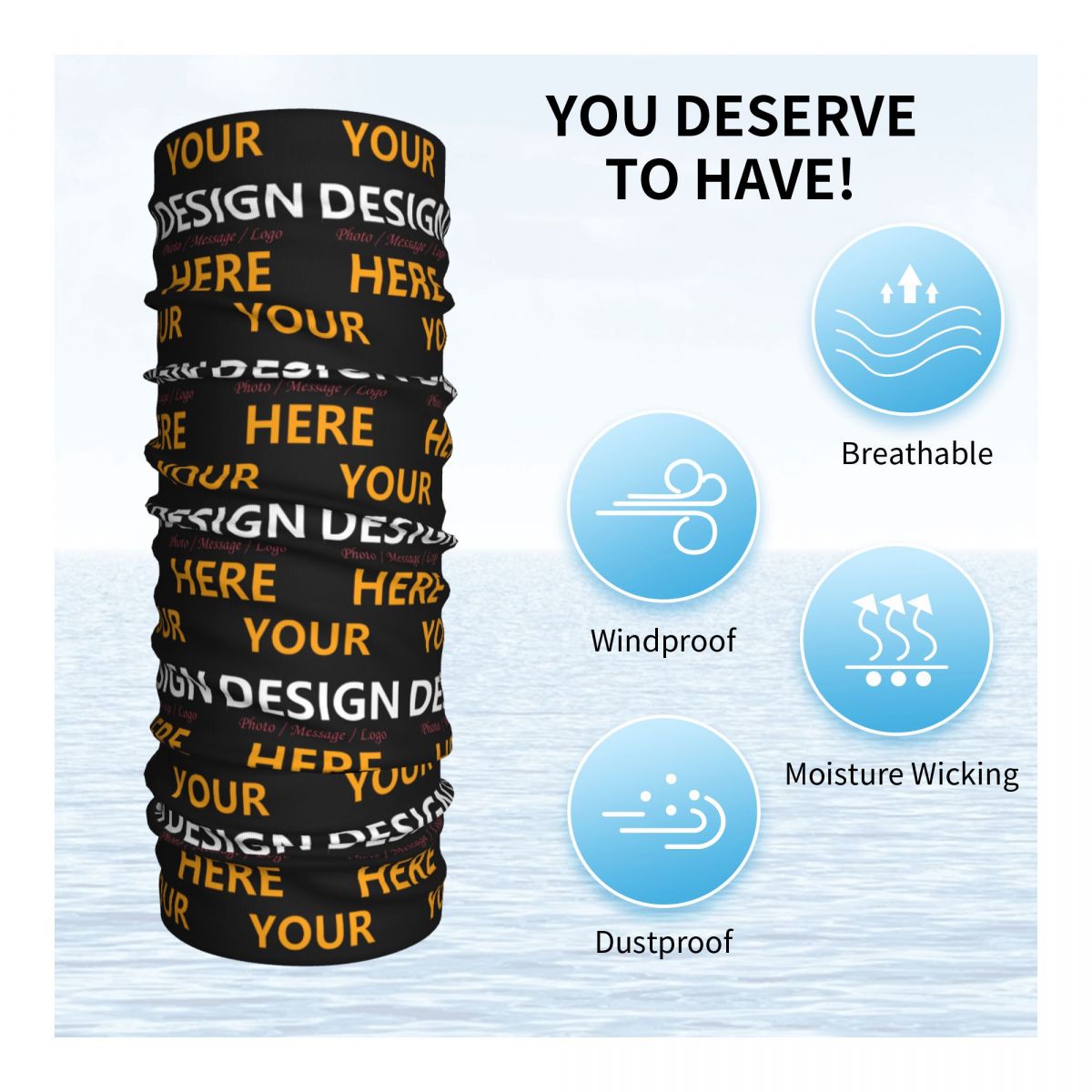 Personalize seu design aqui ba - Neck Warmer Tube avaliação e preço