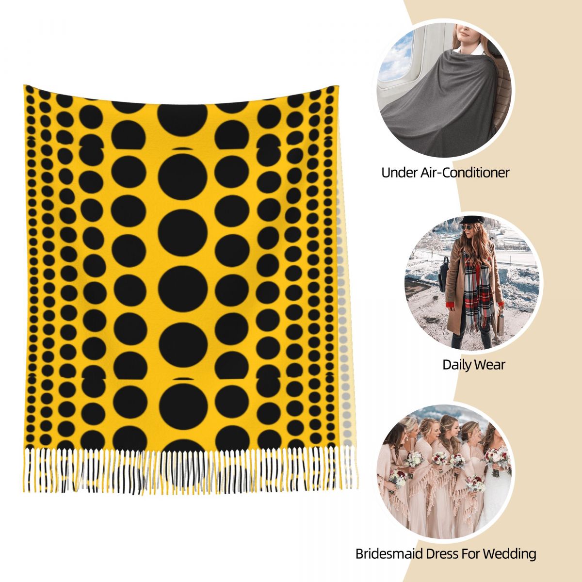Cachecol de bolinhas infinitas - Infinity Scarf Knit avaliação e preço
