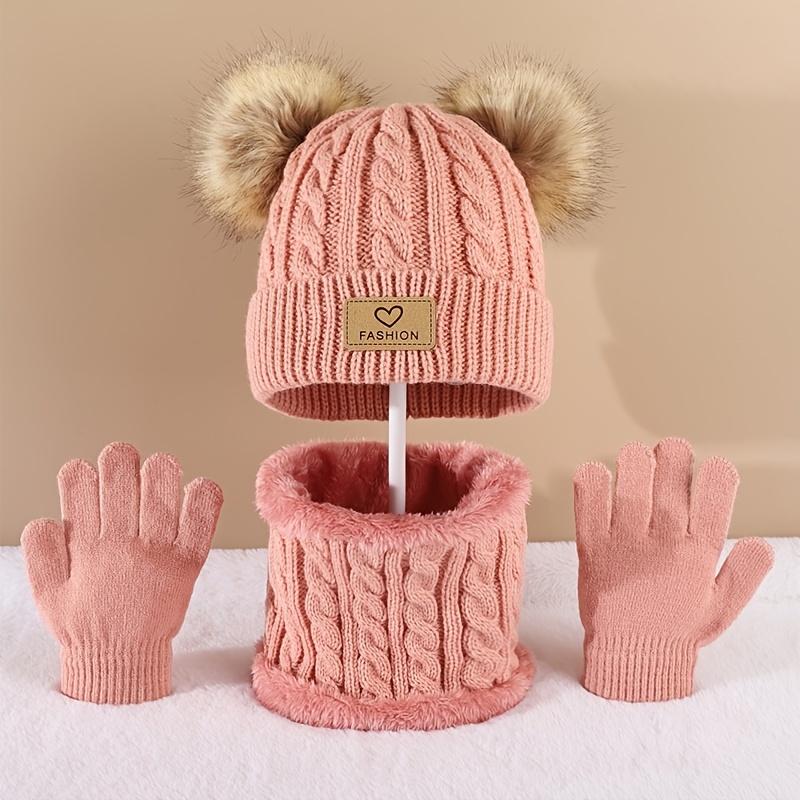 Gorro infantil com pom pom e c - Infinity Scarf Knit avaliação e preço