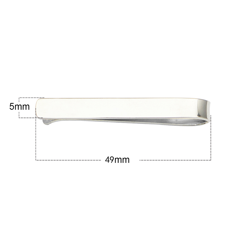 Beadsnice puro 925 prata ester - Tie Clip Silver avaliação e preço