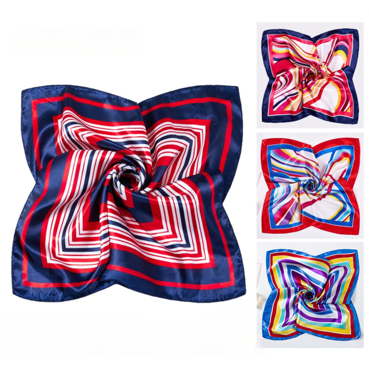 50*50cm lenços de seda quadrad - Ascot Neck Scarf avaliação e preço