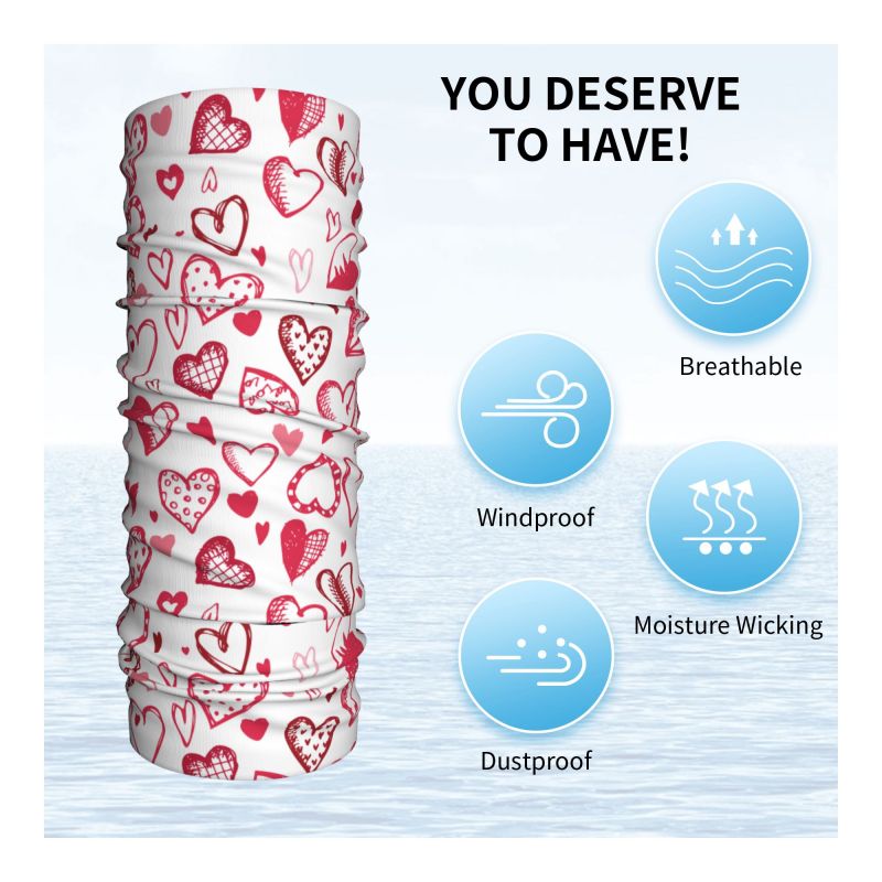 Bandana Rosa Vermelha com Cora - Neck Warmer Tube avaliação e preço