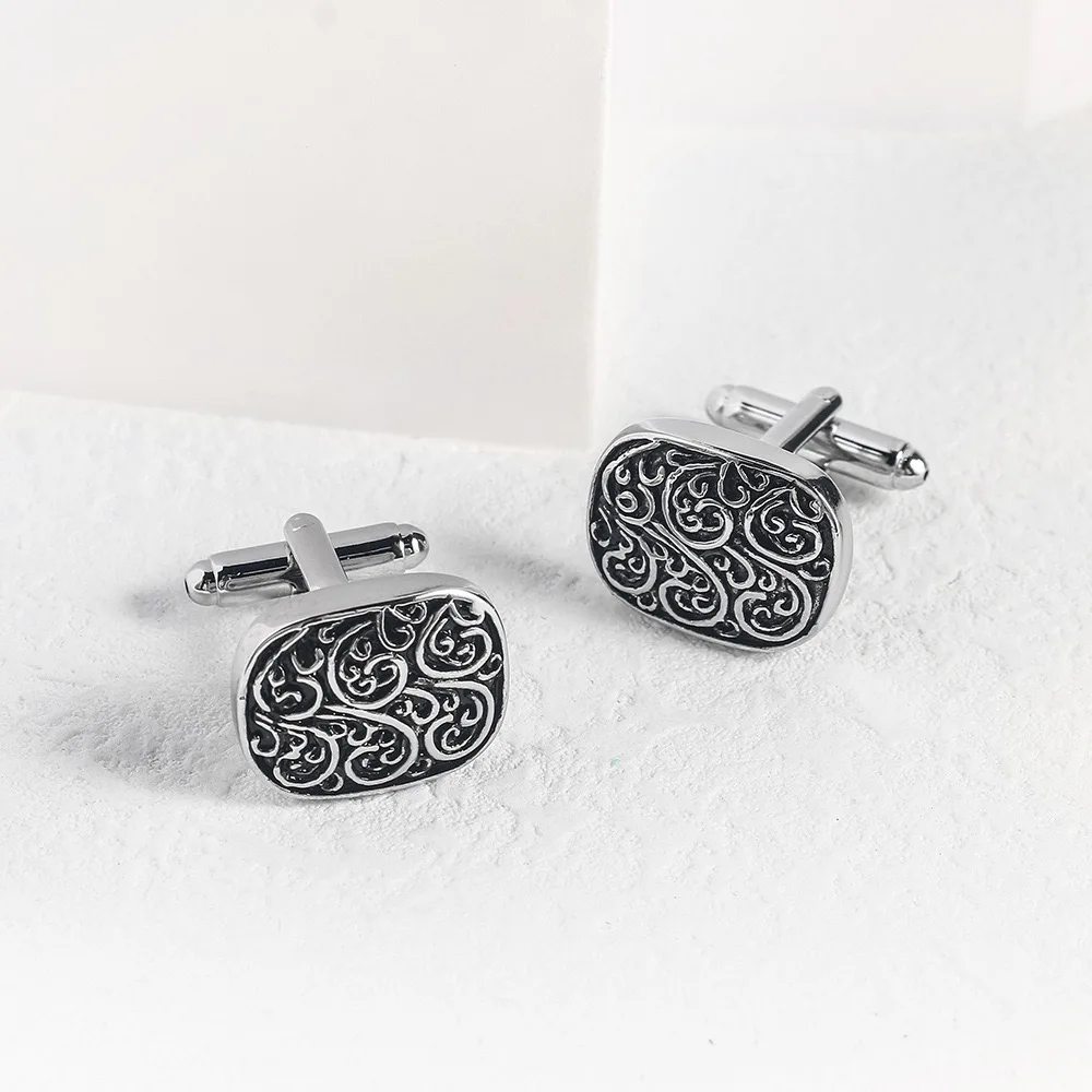 Abotoaduras douradas de alta q - Tie Clip Silver avaliação e preço