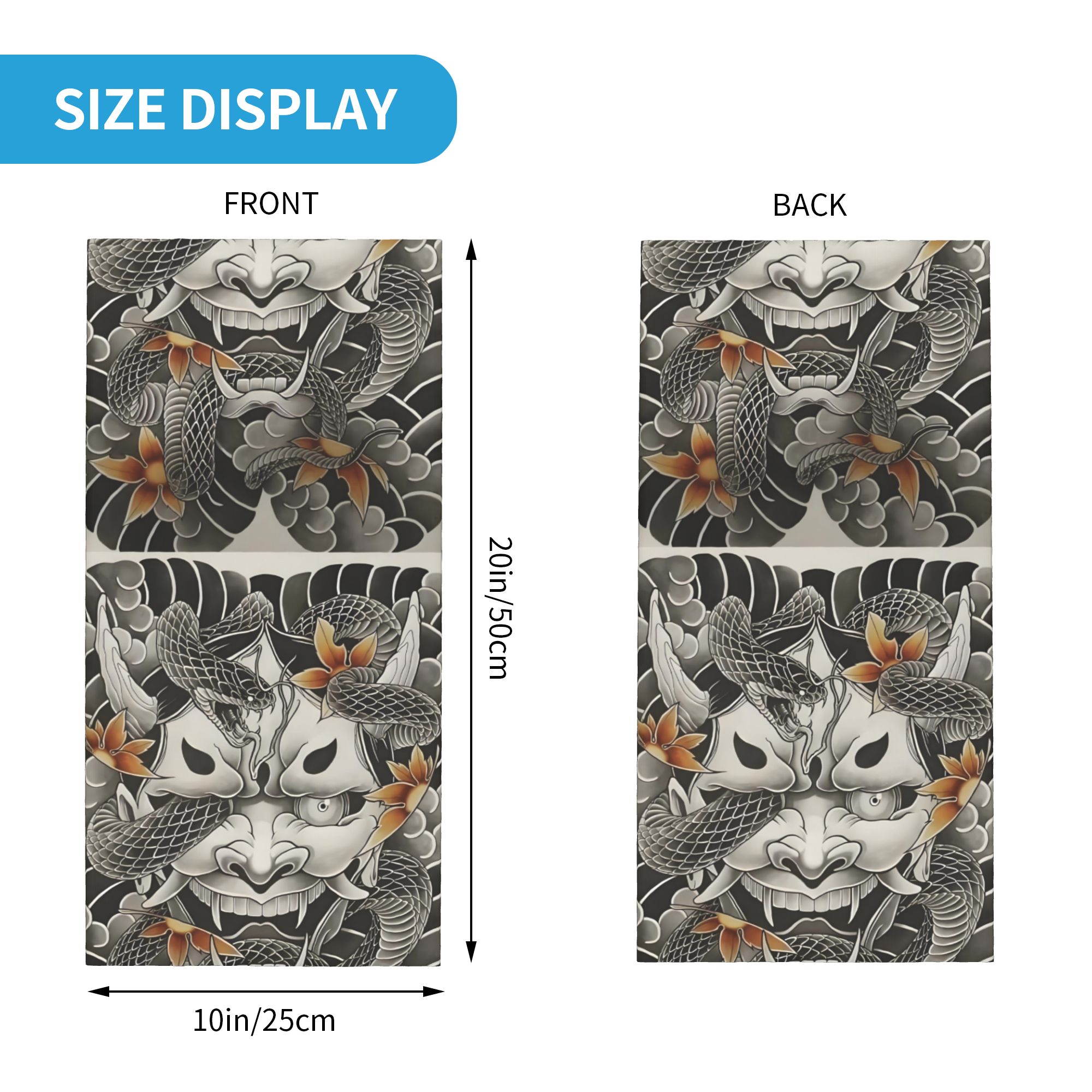 Personalizado samurai oni demô - Neck Warmer Tube avaliação e preço