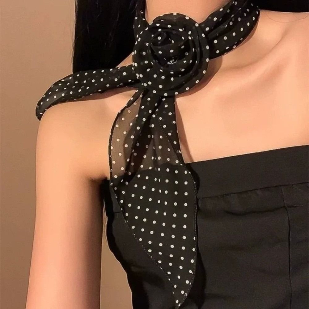 Novo Lenço Longo de Chiffon De - Ascot Neck Scarf avaliação e preço