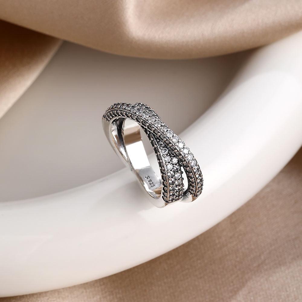 Anel Redondo de Zircônia em Pr - Tie Clip Silver avaliação e preço