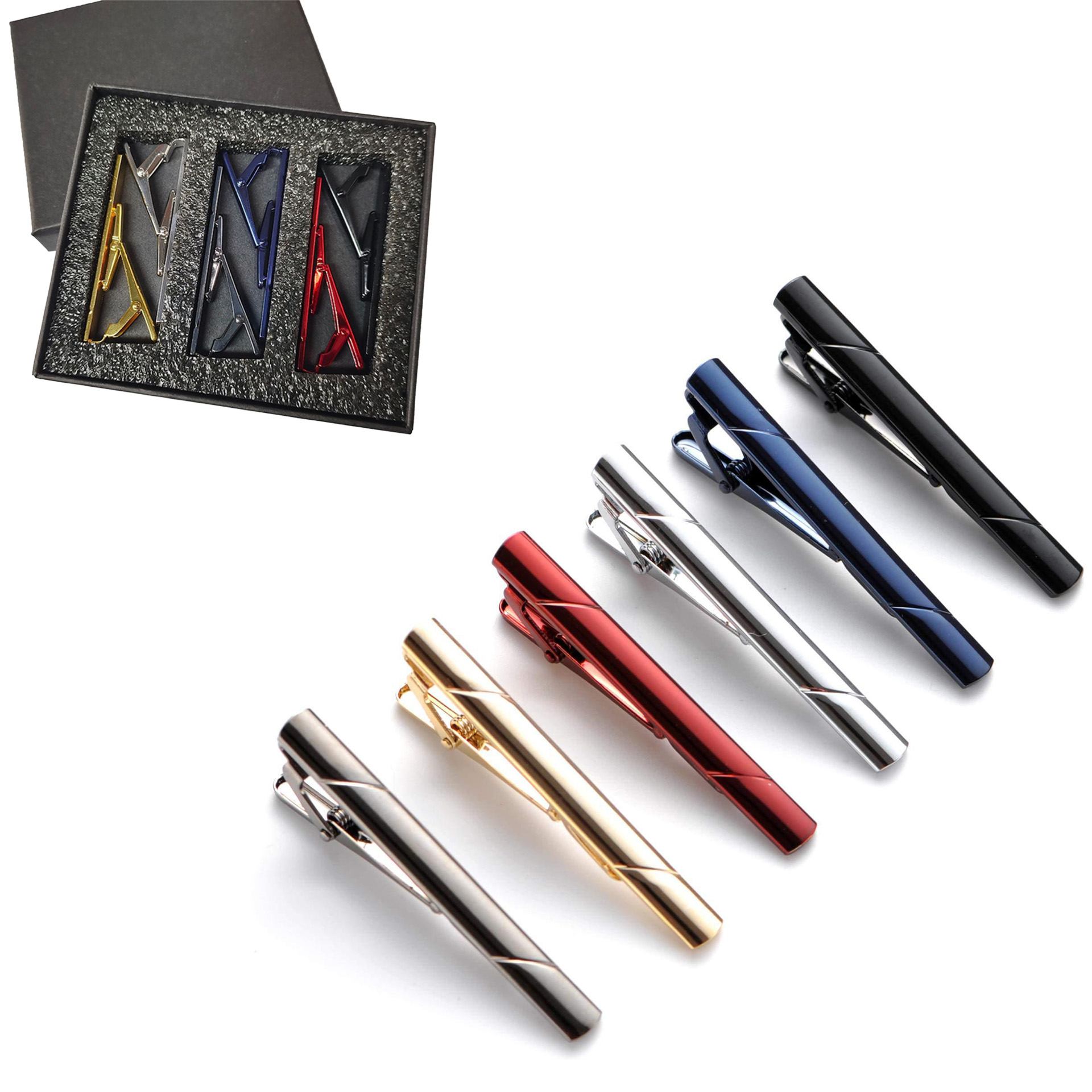 Clipes de Gravata de Metal (1/ - Tie Bar Set Gift avaliação e preço