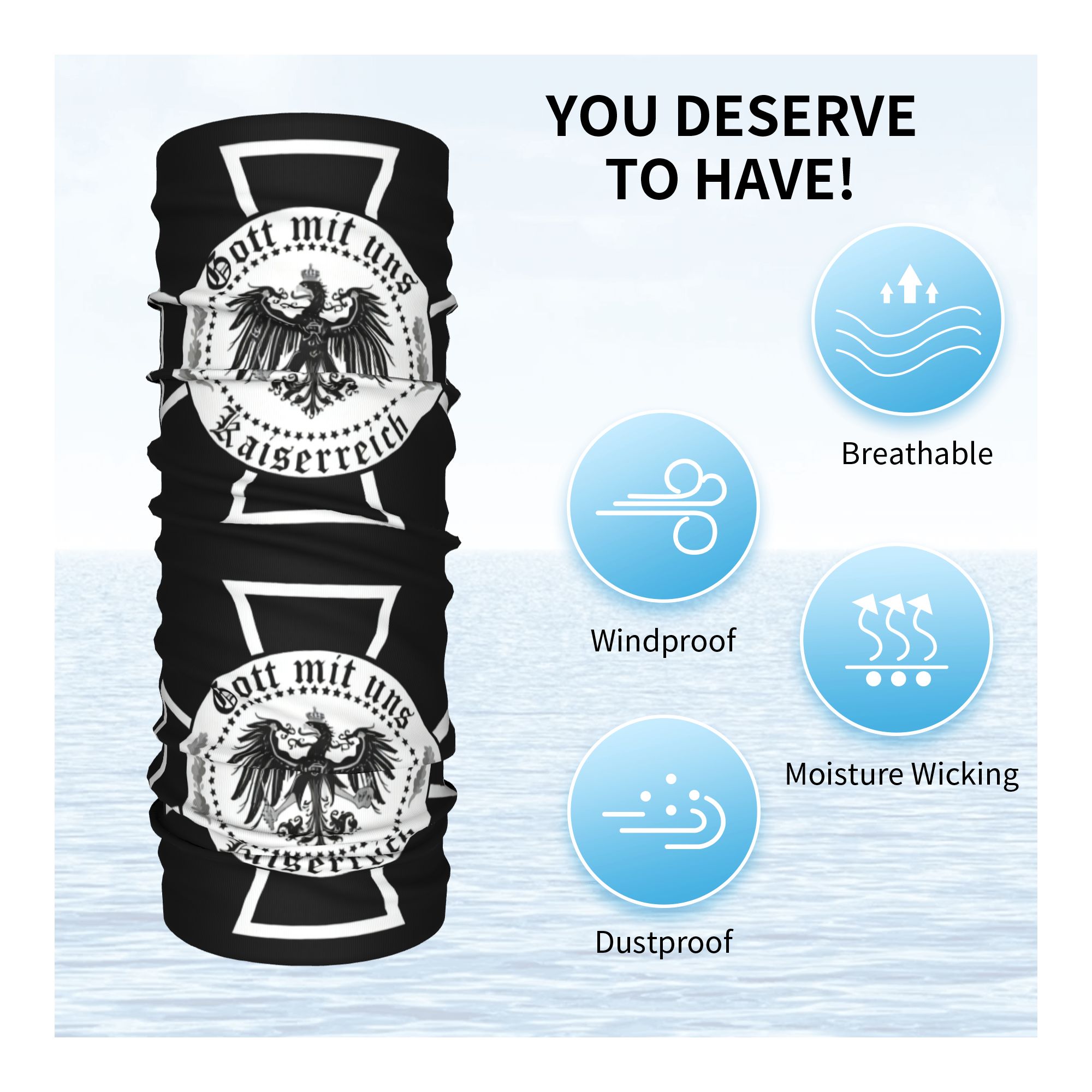 Personalizado império alemão á - Neck Warmer Tube avaliação e preço