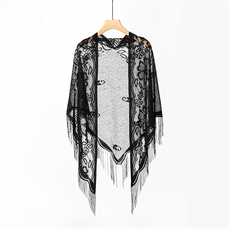 Lenço de renda bordado para mu - Stole Wedding Shawl avaliação e preço