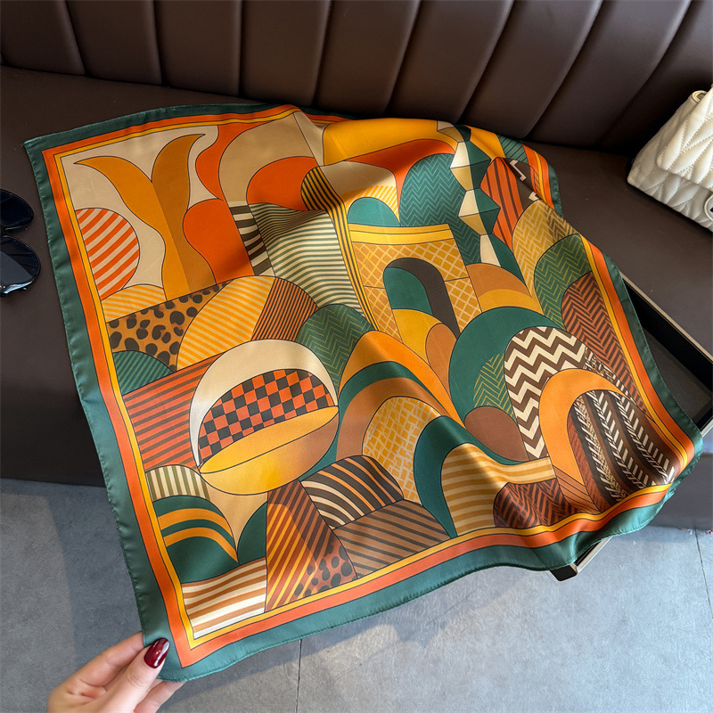 2026 nova geometria impressão  - Ascot Neck Scarf avaliação e preço