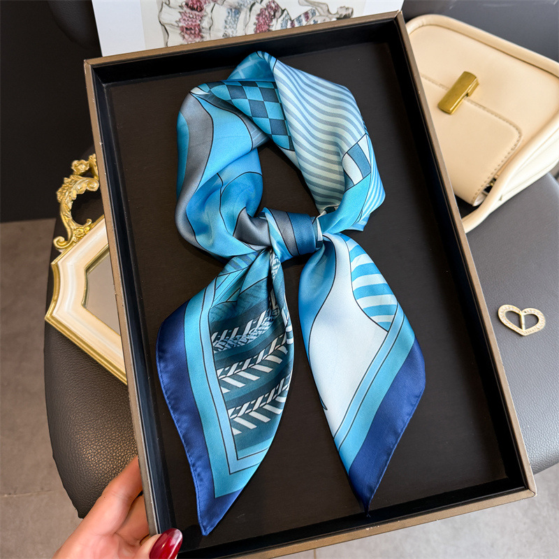 2026 nova geometria impressão  - Ascot Neck Scarf avaliação e preço