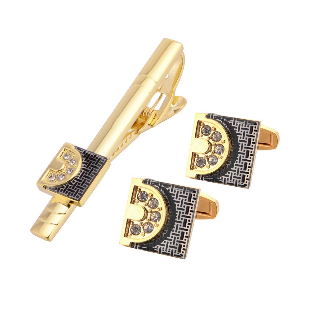 Conjunto de Abotoaduras e Pren - Tie Bar Set Gift avaliação e preço