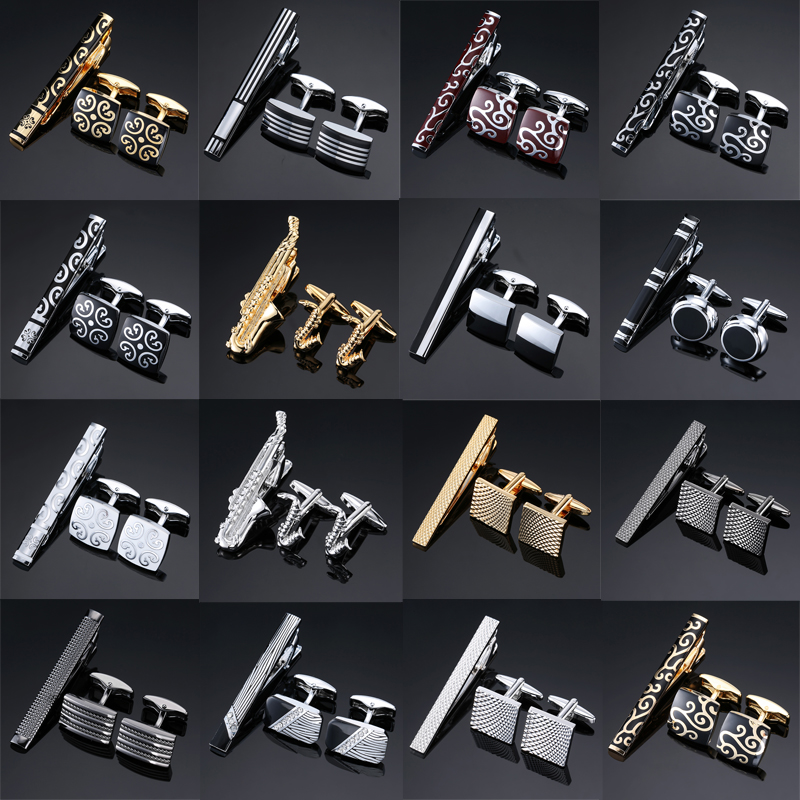 Abotoaduras de alta qualidade, - Tie Bar Set Gift avaliação e preço