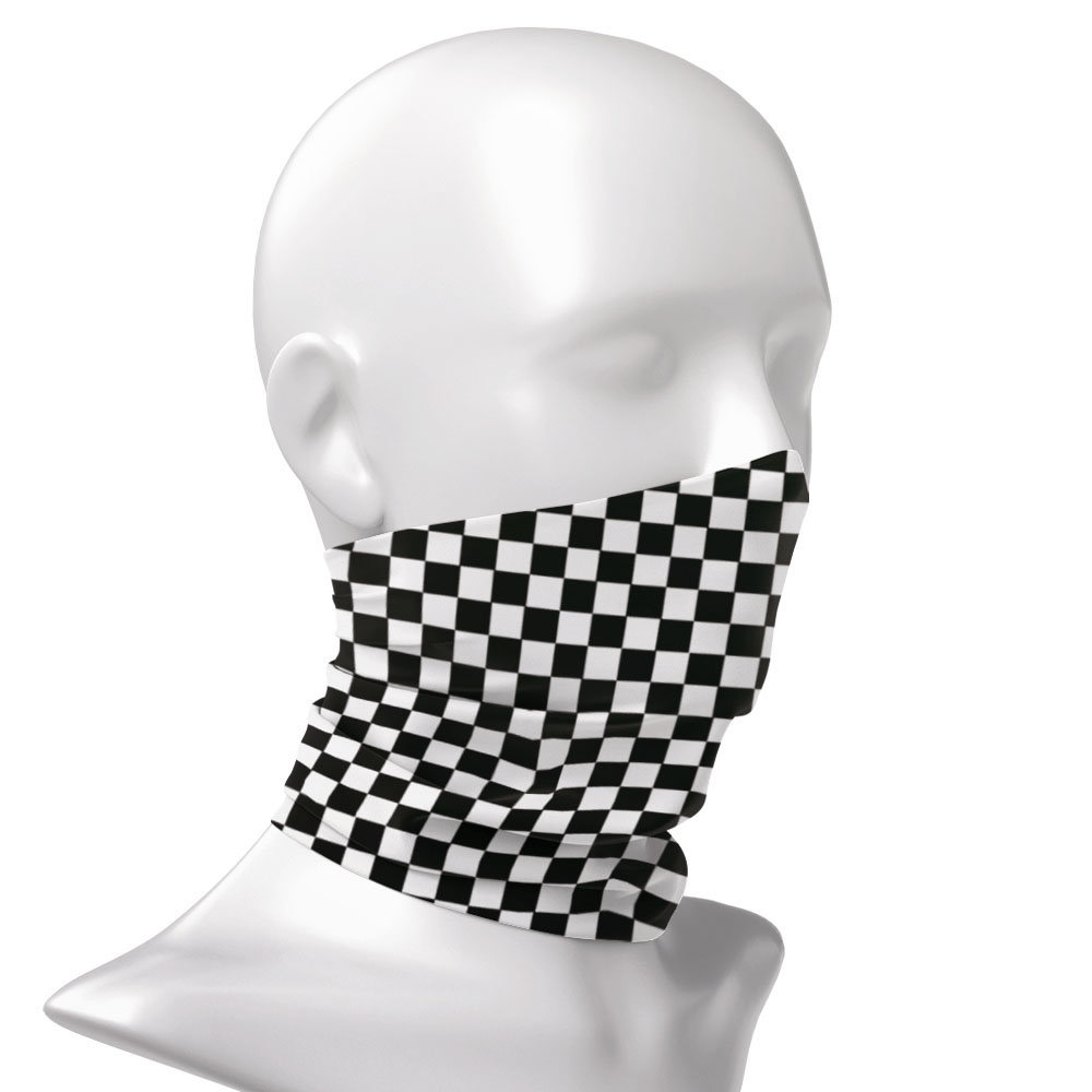Xadrez ska impresso bandana pe - Neck Warmer Tube avaliação e preço